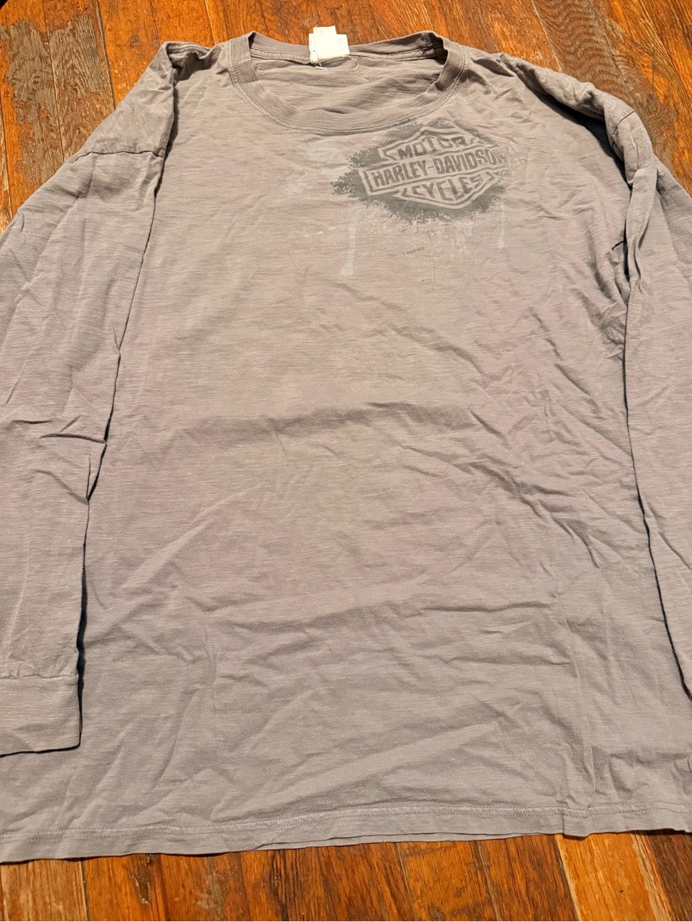 Harley-Davidson Long Sleeve Logo Tee - Light Gray